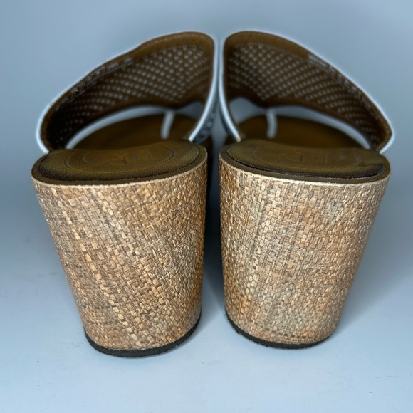 Clark’s Collection Platform Open Toe Wedge Sandal Size 8.5 - Picture 5 of 13